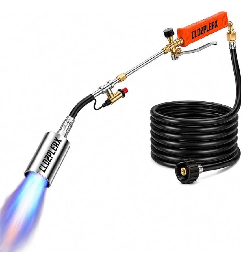 Weed Torch Flame Weeder — propane torch for killing weeds without chemicals