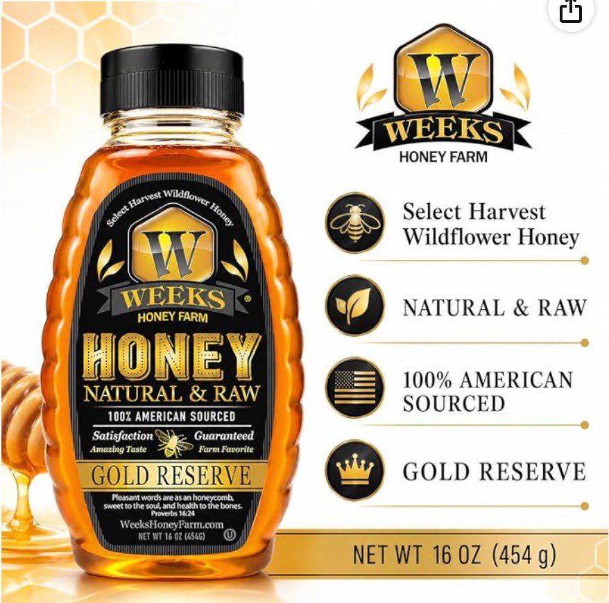 Weeks Honey Farm Premium Wildflower Honey — kosher honey Rosh Hashanah gift