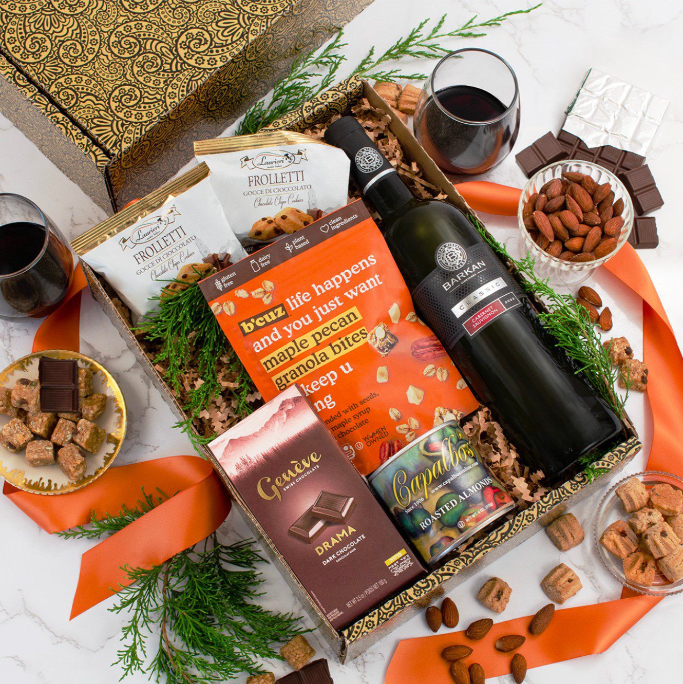 Capalbo's Kosher Cabernet Sauvignon Gourmet Gift Box — kosher wine gift for Rosh Hashanah