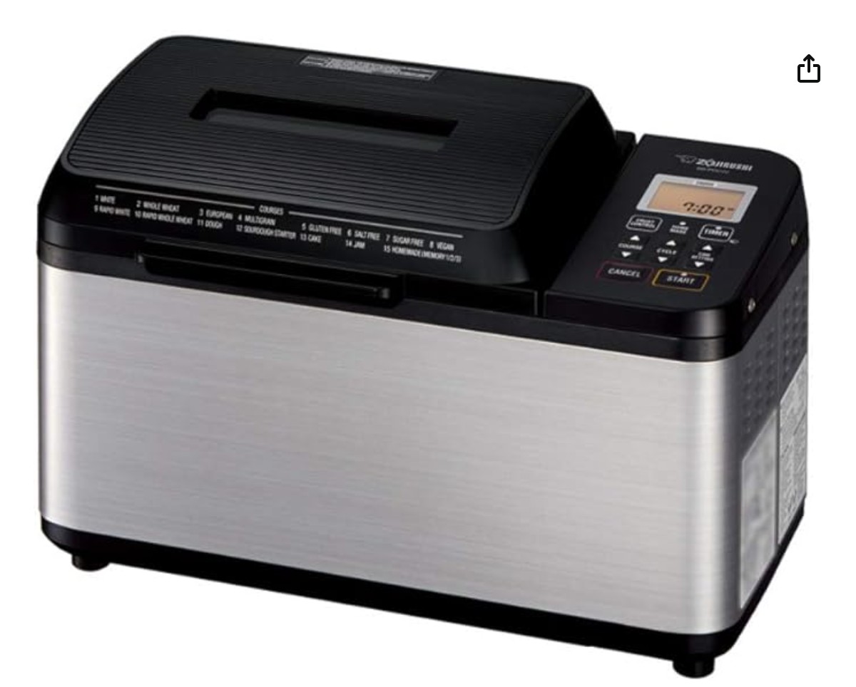 Zojirushi BB-PDC20BA Home Bakery Virtuoso Plus Bread Maker