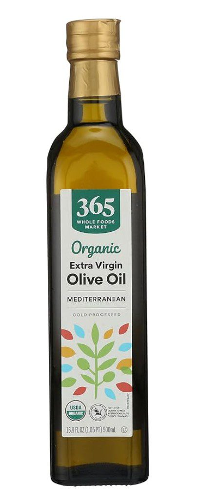 365 by Whole Foods Market Extra Virgin Olive Oil — kosher olive oil for Passover