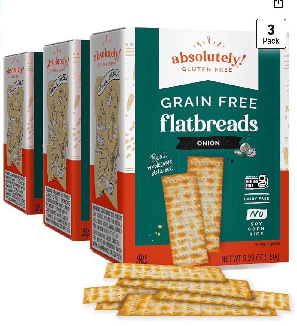 Absolutely Crackers Onion — kosher for Passover crackers