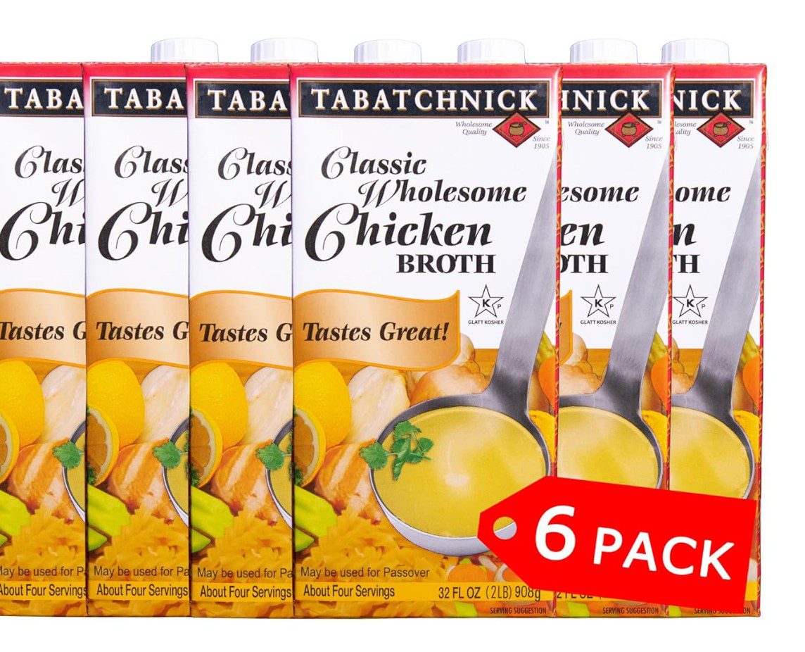 Chicken Broth 4-Pack — kosher pre-fast meal essential for Yom Kippur