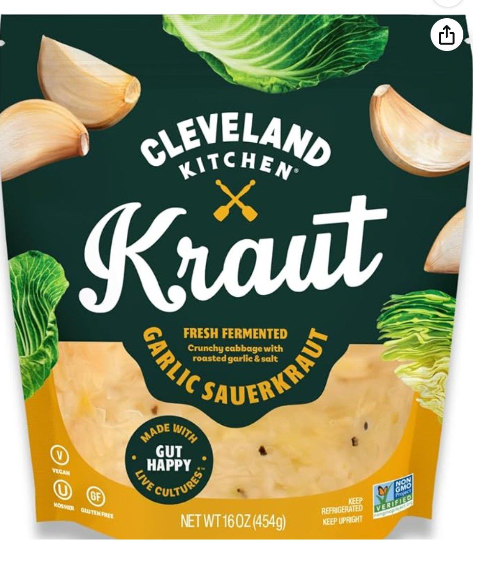 Cleveland Kitchen Sauerkraut Garlic — kosher vegan fermented food