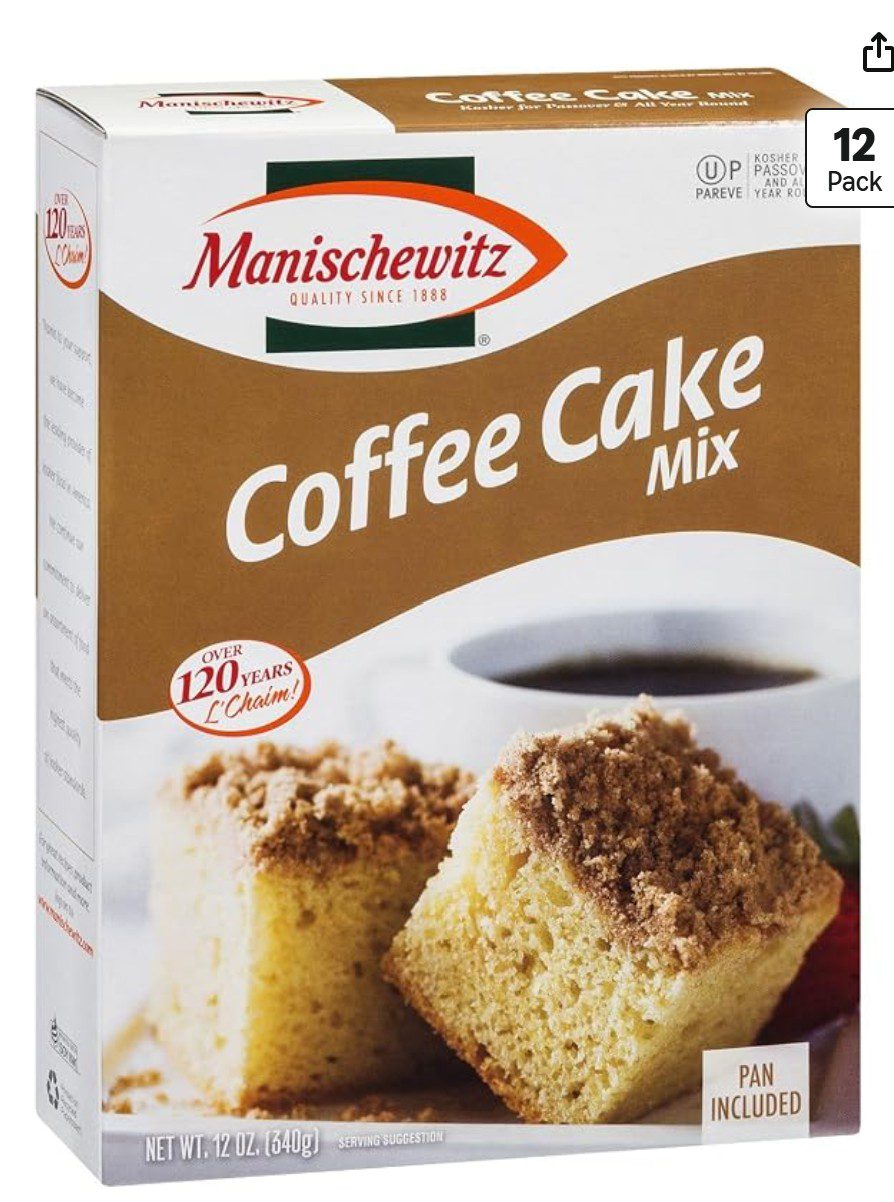 Manischewitz Coffee Cake Mix — kosher for Passover dessert