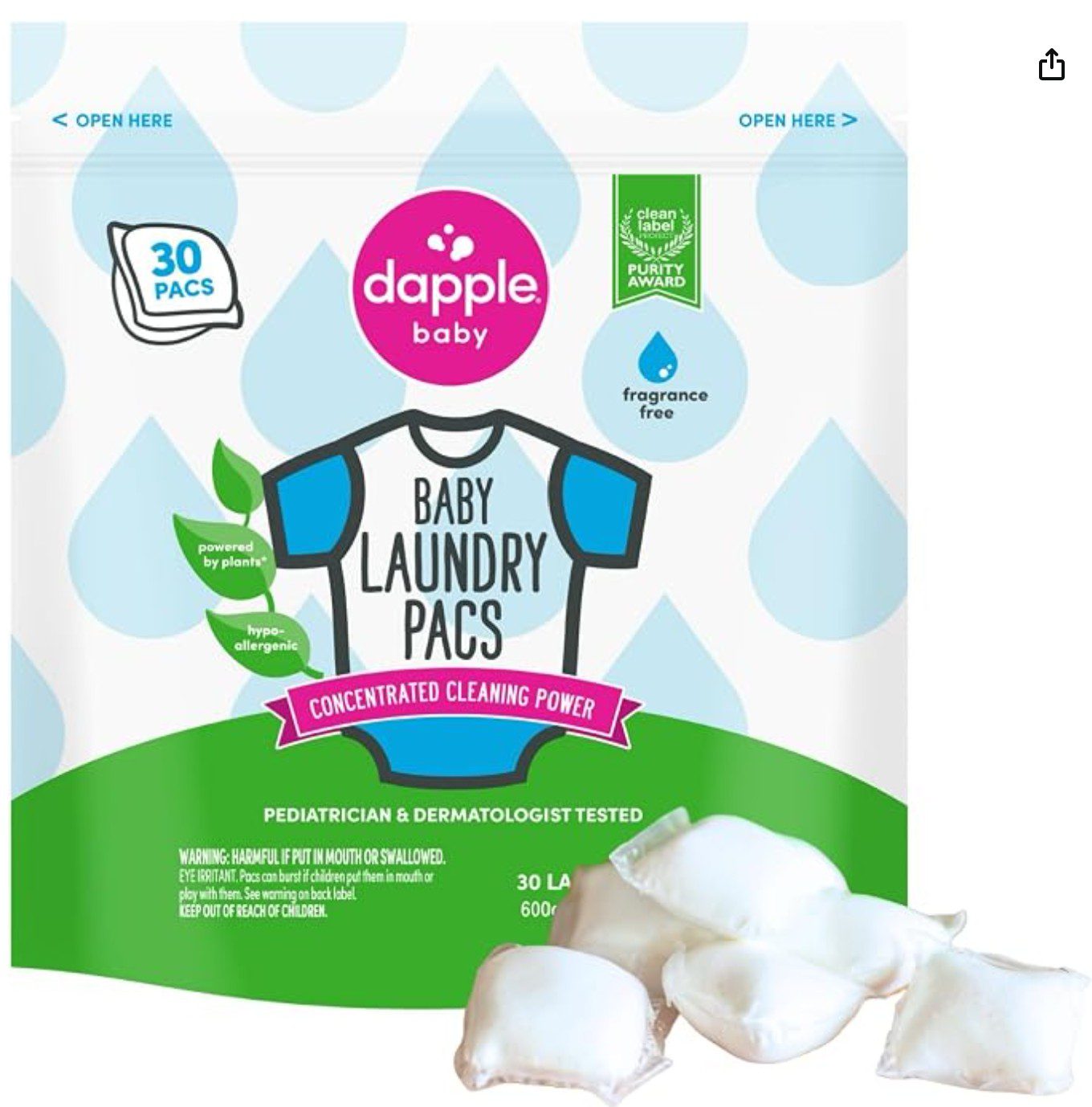Dapple Baby Laundry Detergent Pacs Passover cleaning product