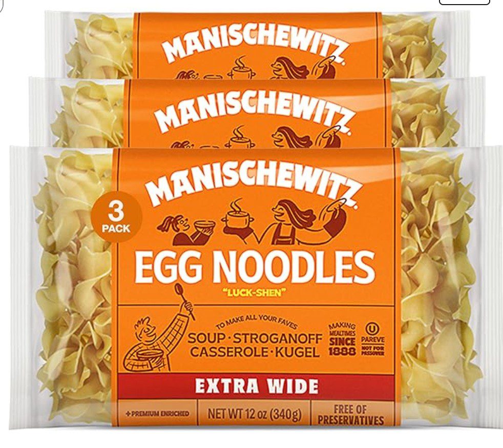 Manischewitz Egg Noodles — kosher for Passover kugel ingredient