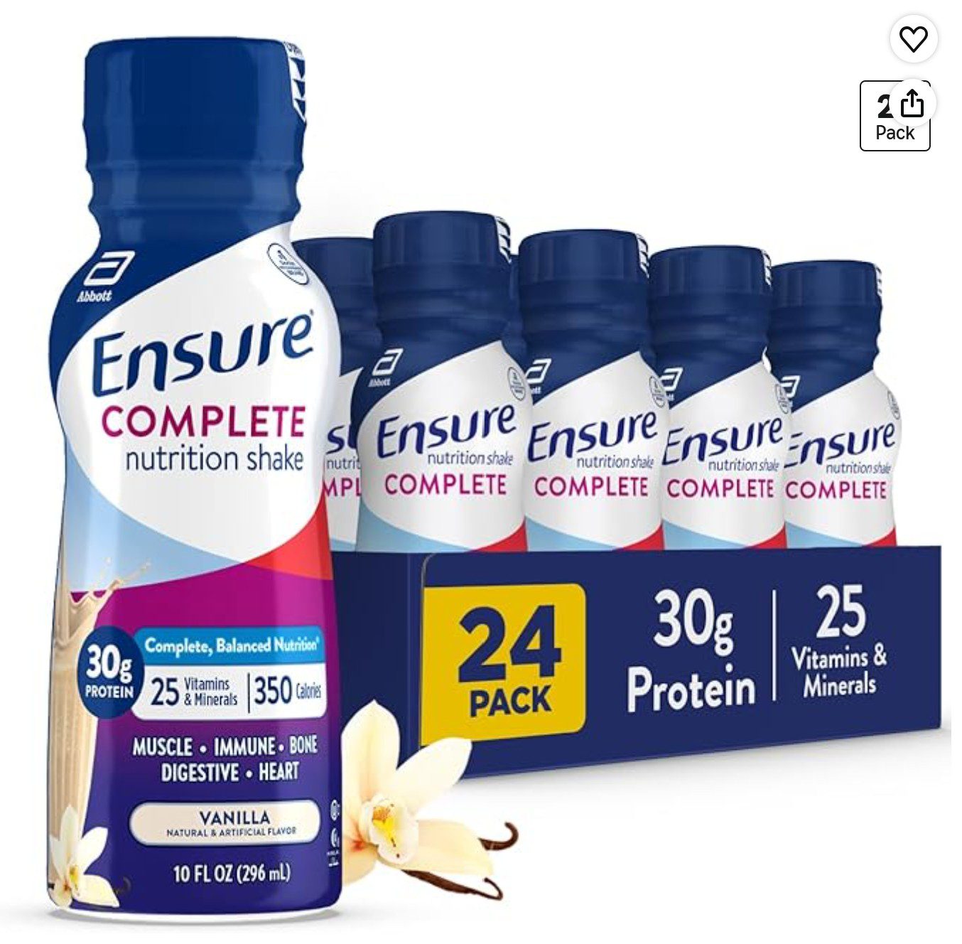 Ensure Complete Nutrition Meal Replacement Shake Vanilla — kosher meal replacement shake on Amazon