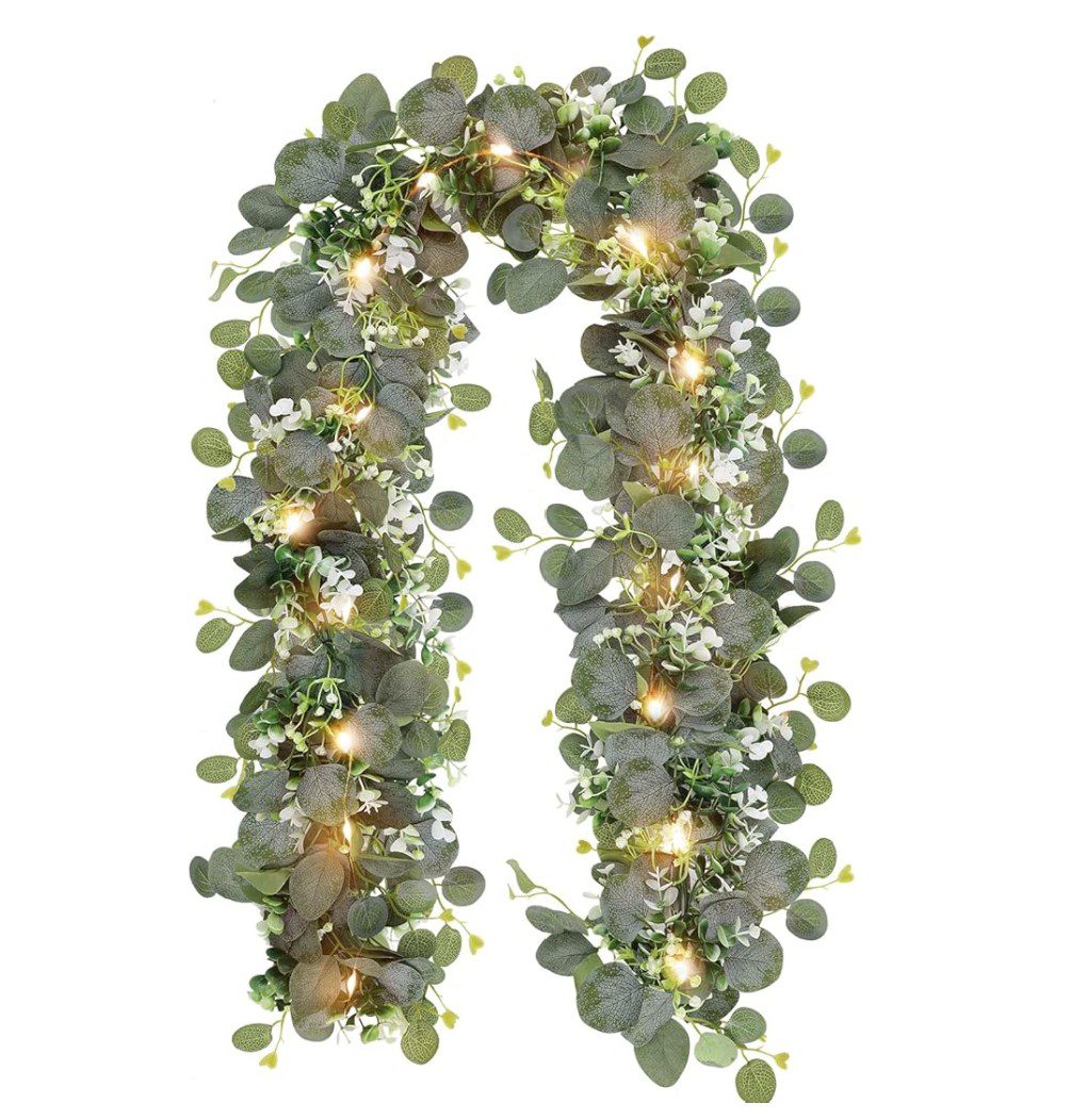 Eucalyptus garland for the sukkah — greenery decoration on Amazon