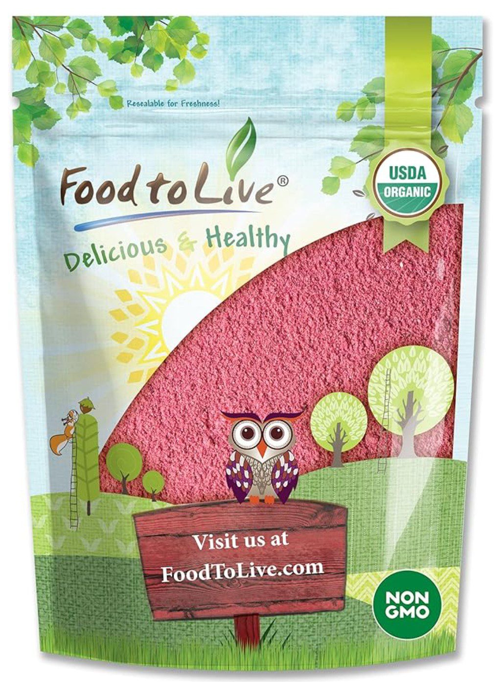 Food To Live Cranberry Juice Powder — kosher superfood powder