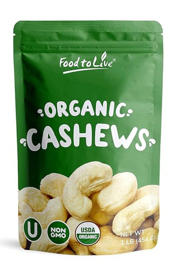 Food To Live Cashew Nuts — kosher nuts for Tu Bishvat