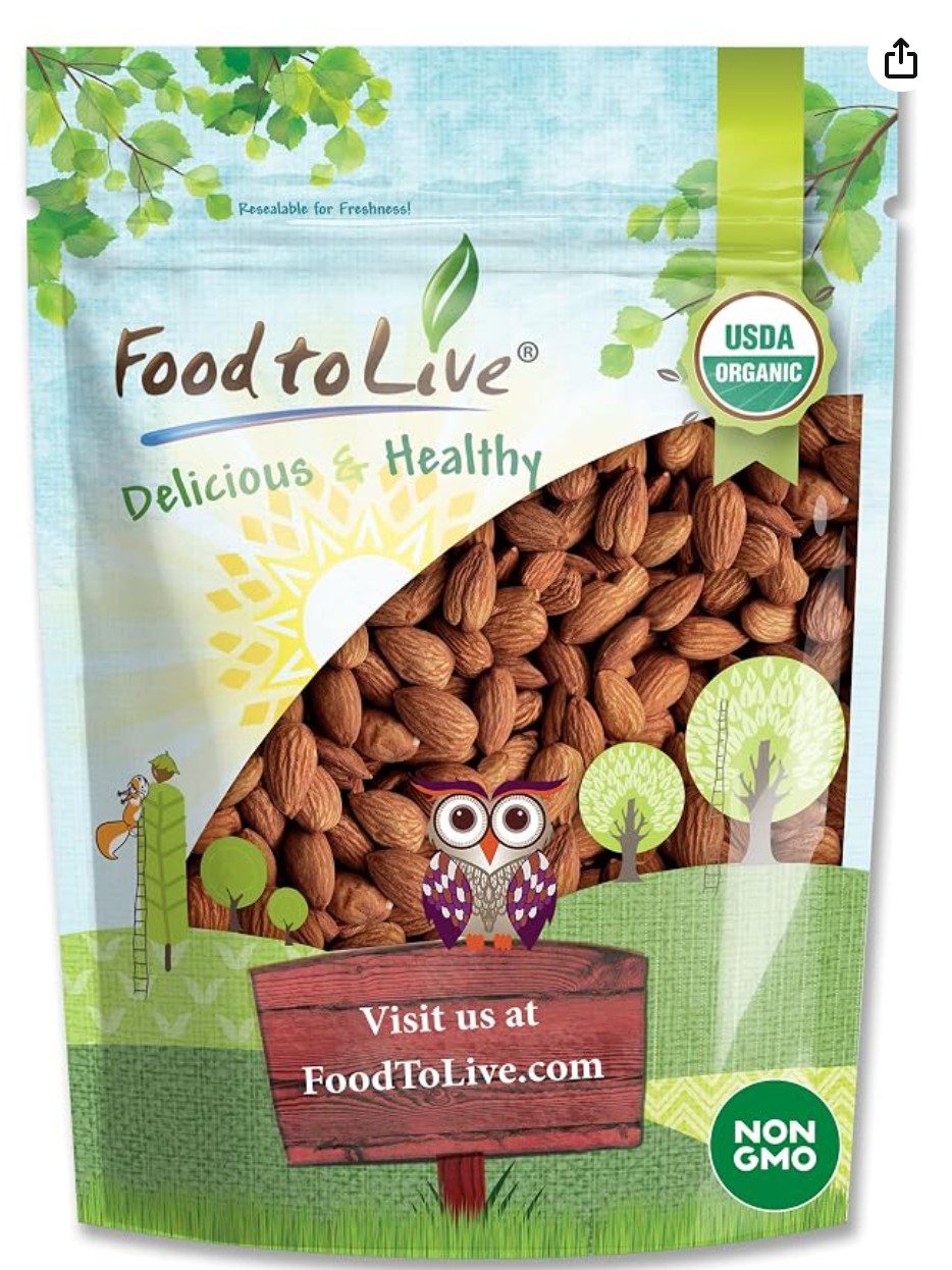 Food To Live Dry Roasted Almonds — kosher nuts for Tu Bishvat