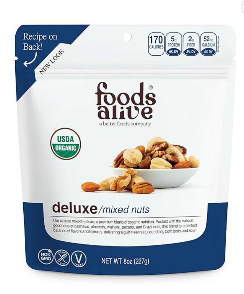 Foods Alive Kosher Mixed Nuts — simanim for Rosh Hashanah