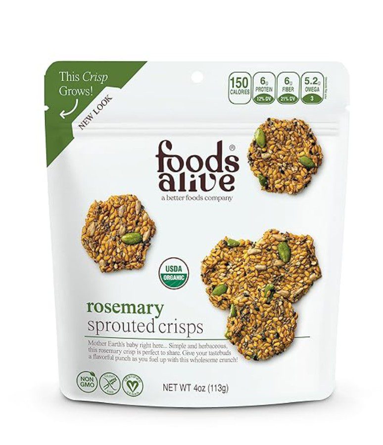Foods Alive Rosemary Crackers — kosher vegan crackers
