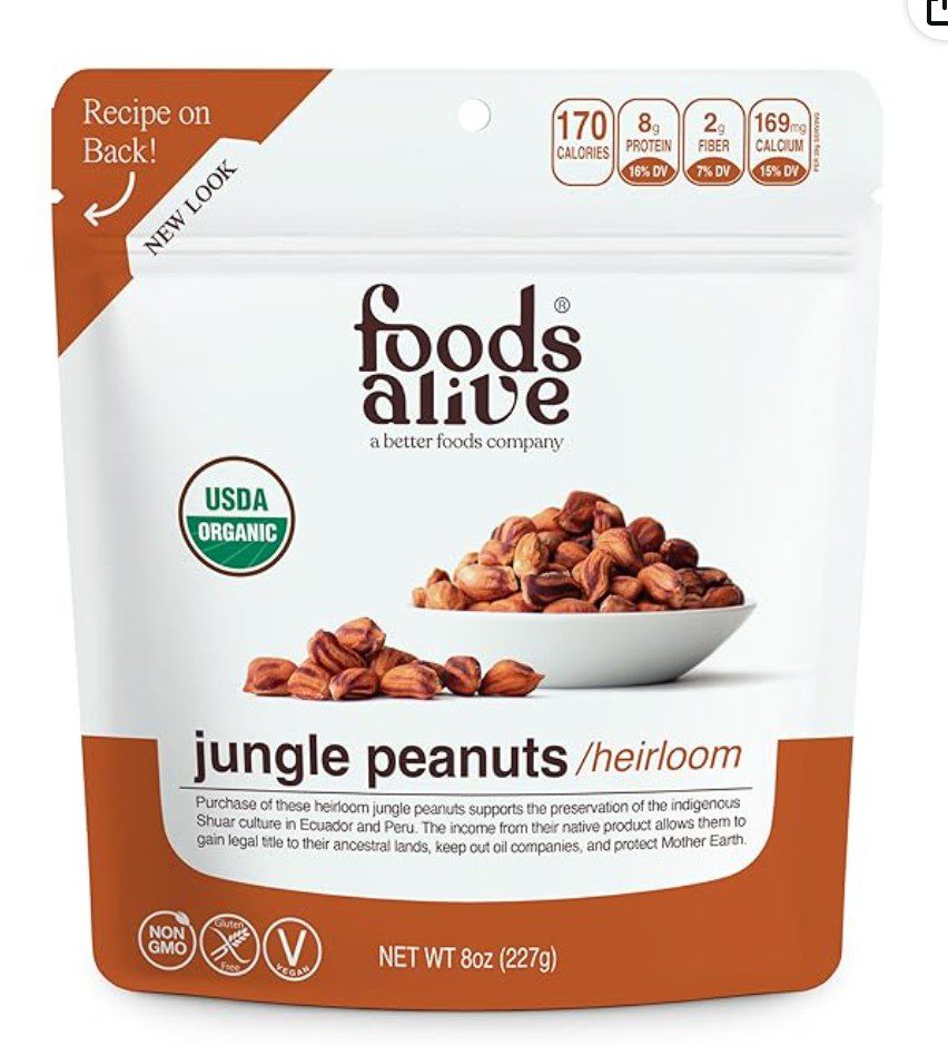 Foods Alive Kosher Vegan Peanuts — kosher vegan snack