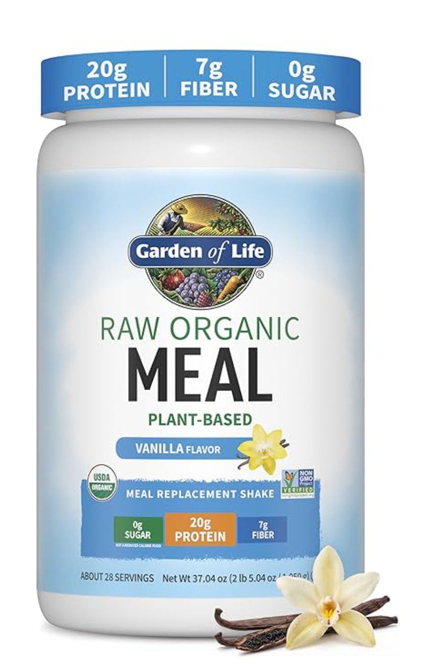 Garden of Life Raw Organic Meal Replacement Vanilla — kosher pareve meal replacement powder on Amazon