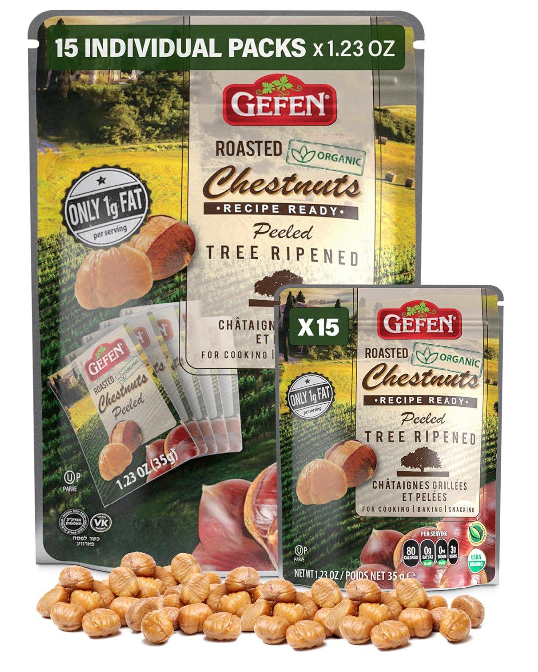 Gefen Chestnuts — kosher for Passover nuts