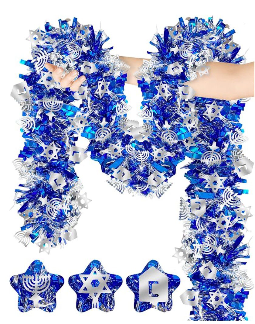 Hanukkah Tinsel Decorations