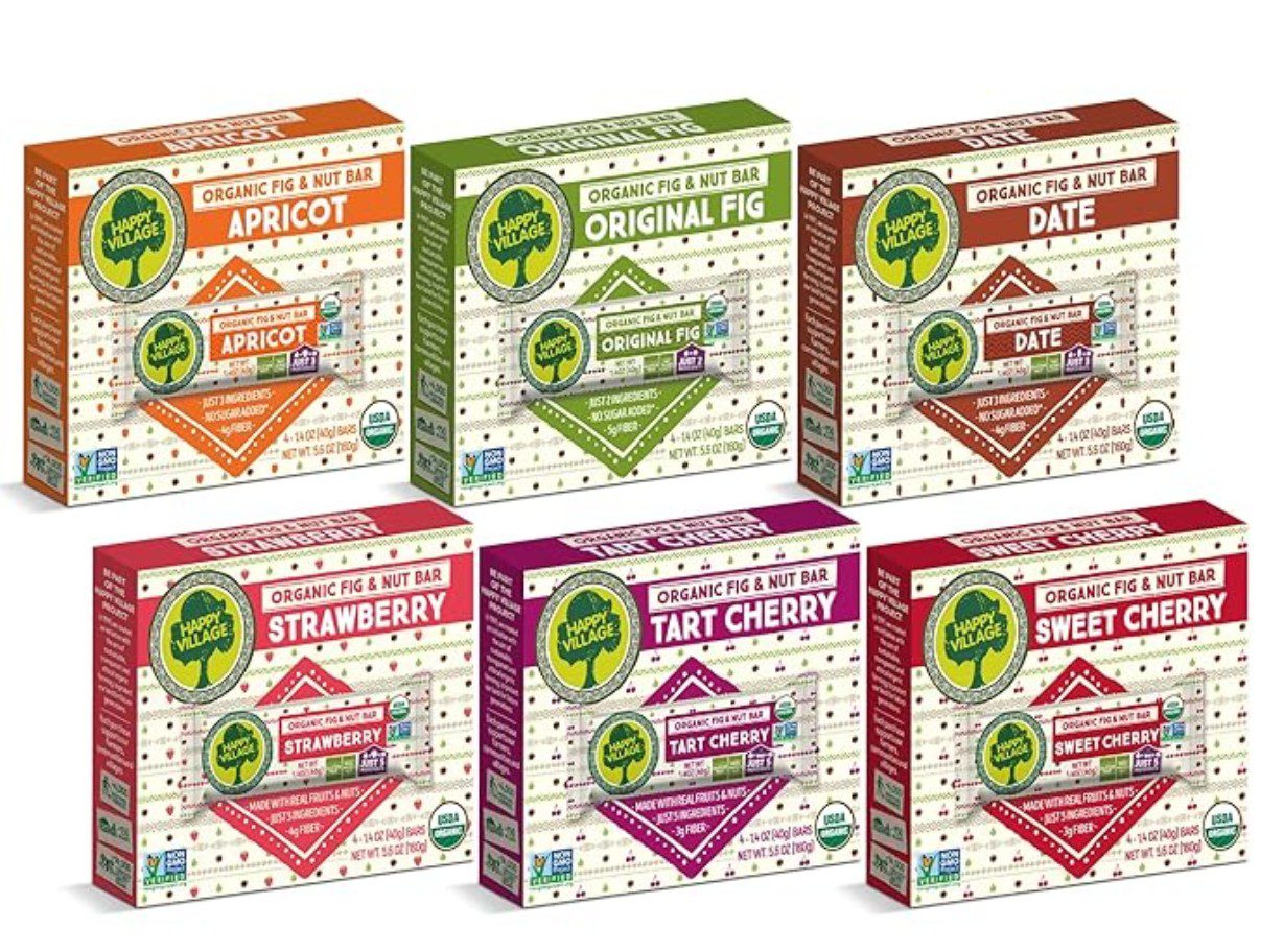 Happy Village Fig Nut Bars Variety — kosher vegan snack bar