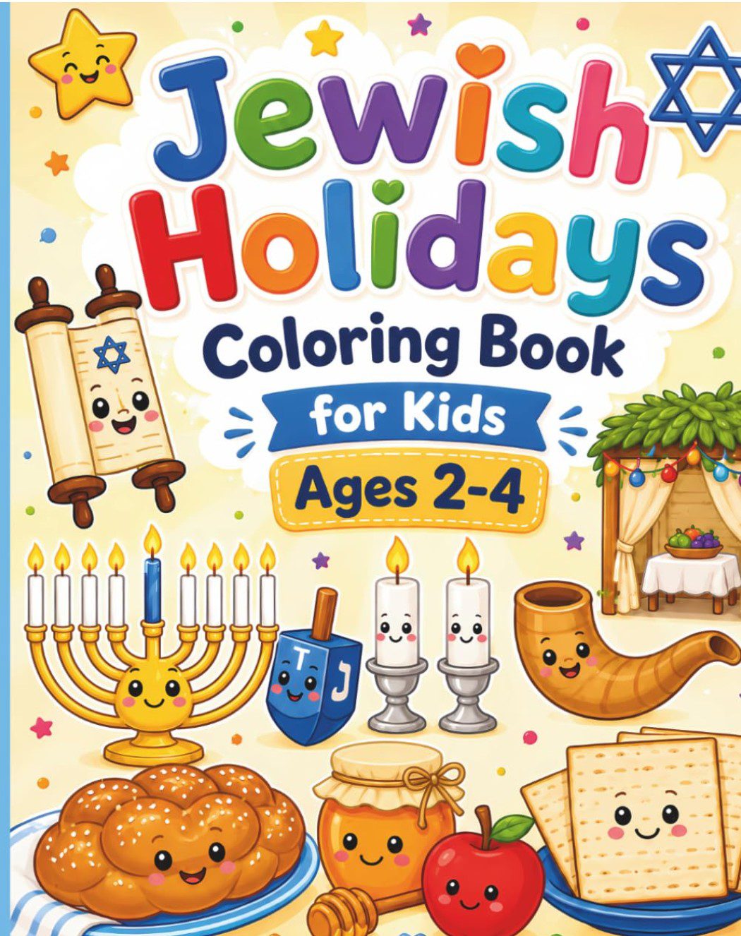 Jewish Holidays Coloring Book — Sukkot and Jewish holiday coloring