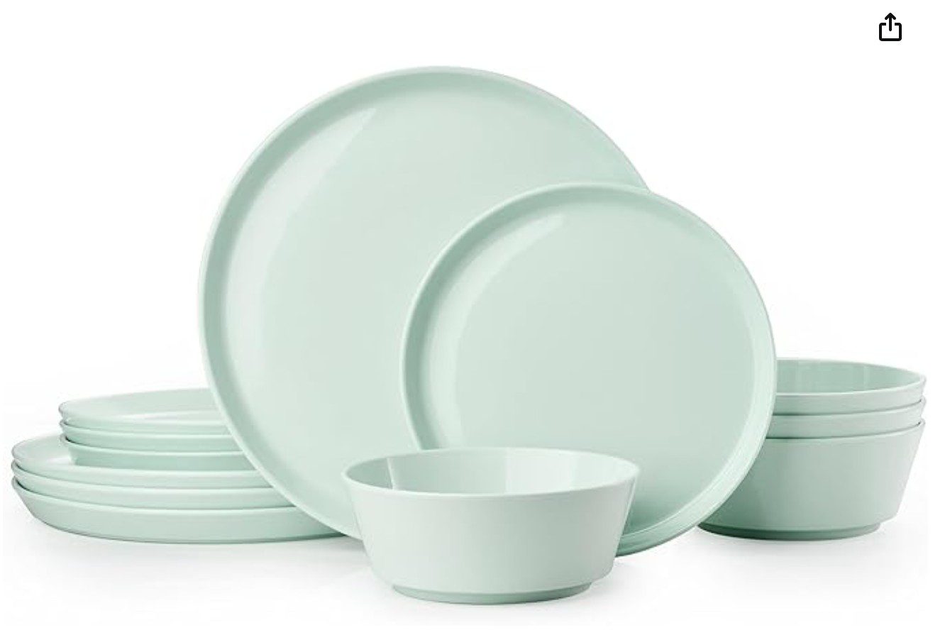 Passover Dinner Set for Pareve — color-coded Passover tableware