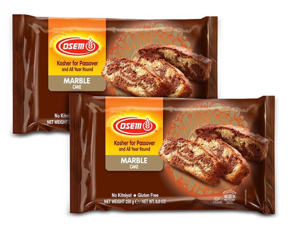 Osem Marble Cake — kosher for Passover cake