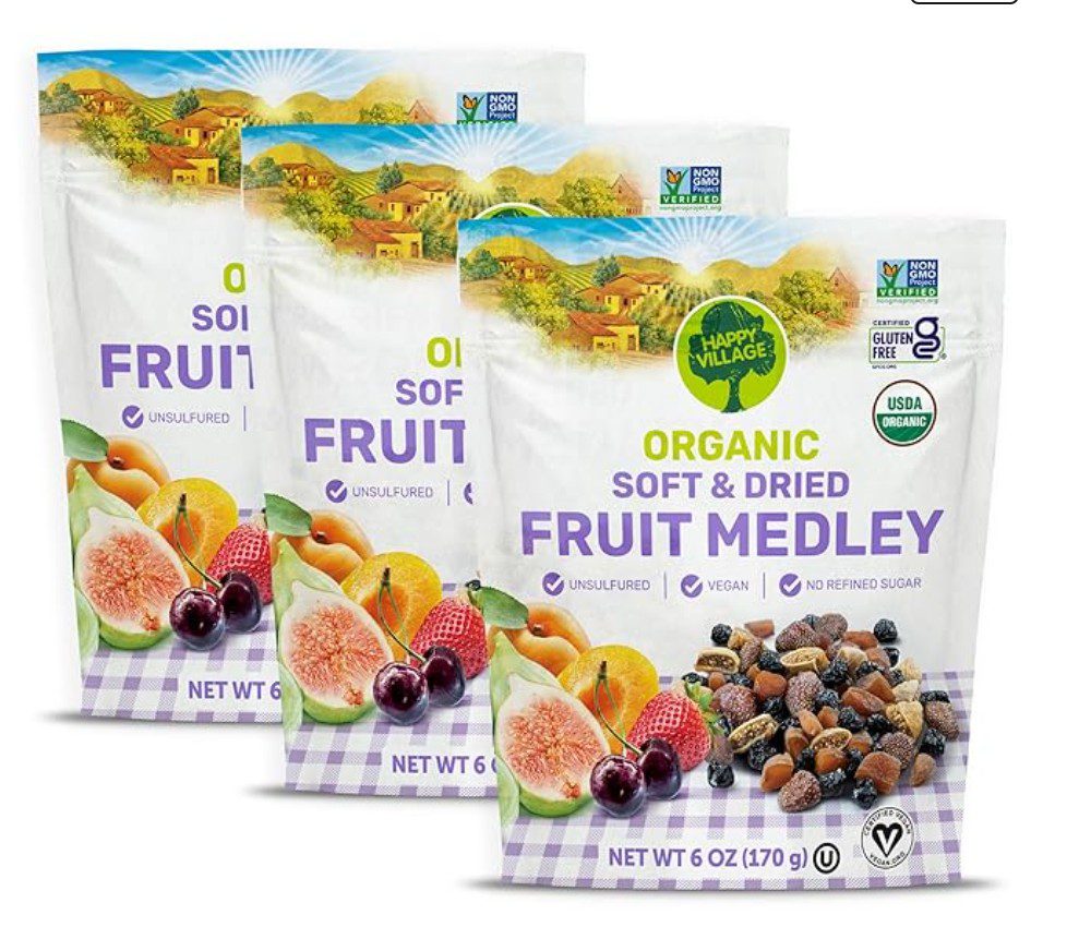 Happy Village Dried Fruit Medley — kosher dried fruit assortment gift for Sukkot