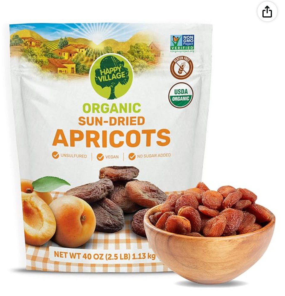 Happy Village Kosher Dried Apricots — kosher dried fruit gift for Sukkot