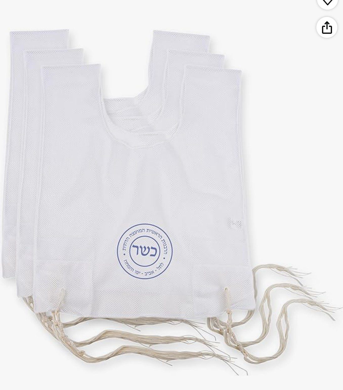Mesh Tzitzit for Yom Kippur — undergarment fringes