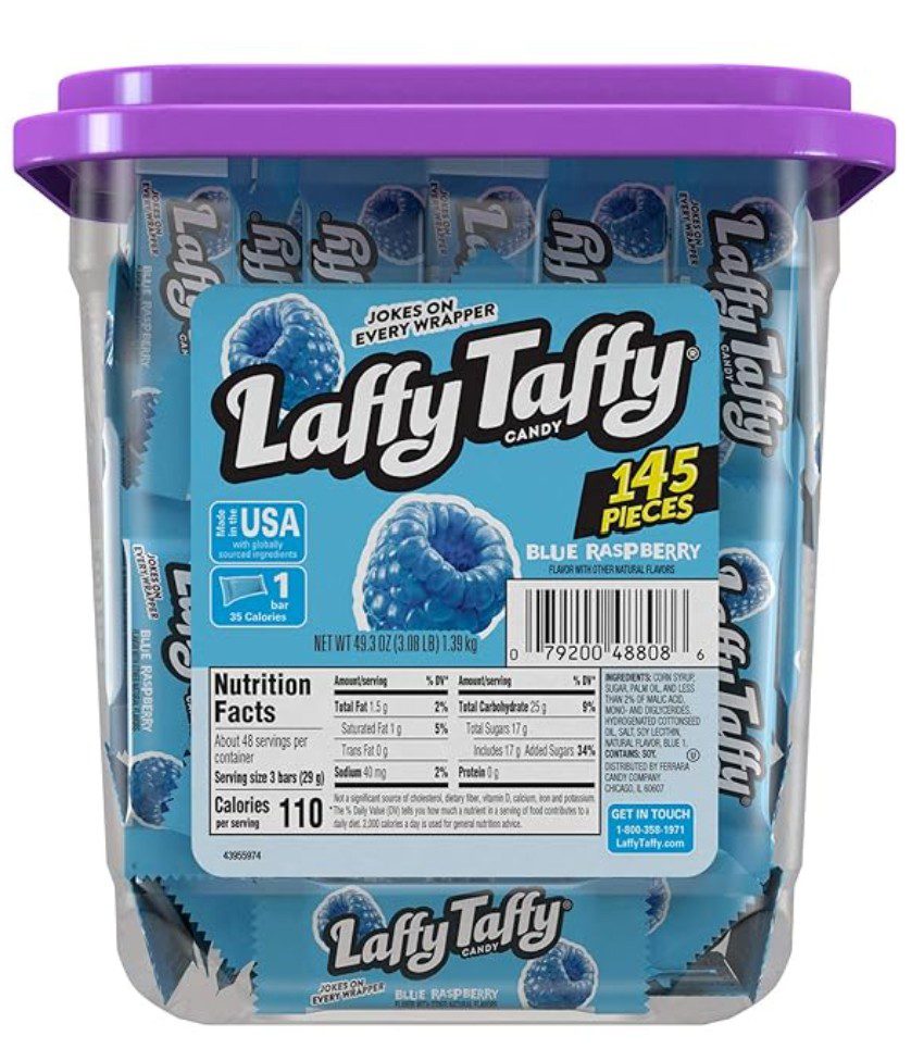 Laffy Taffy Blue Raspberry — kosher candy bulk pack
