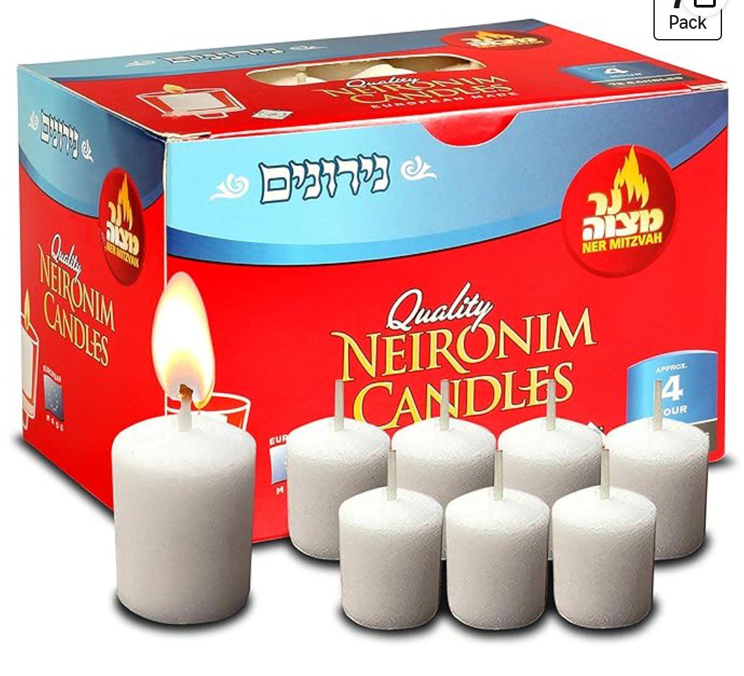 Ner Mitzvah 4-hour Shabbat candles