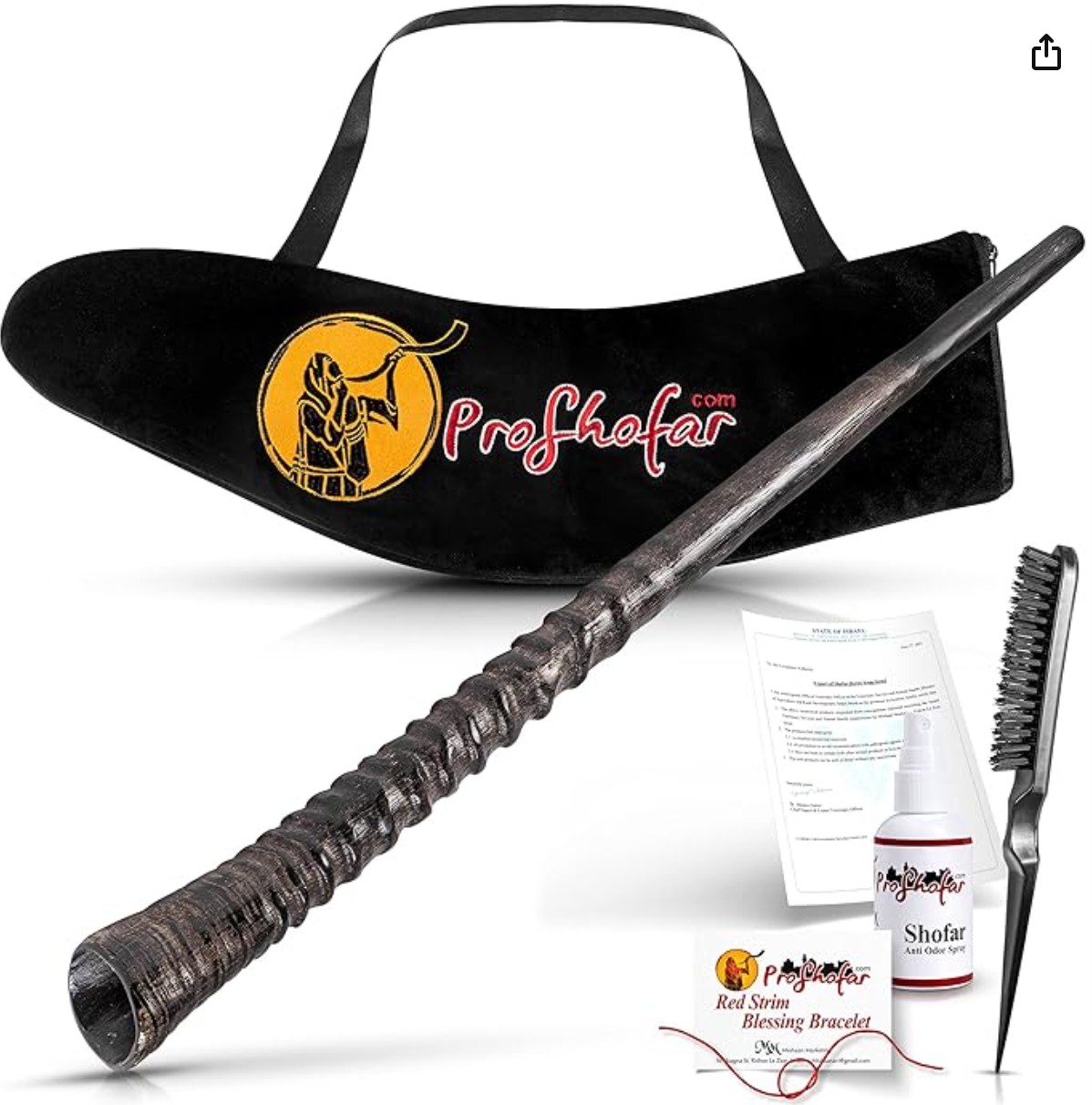 Proshofar Oryx Horn Shofar — shofar for Rosh Hashanah
