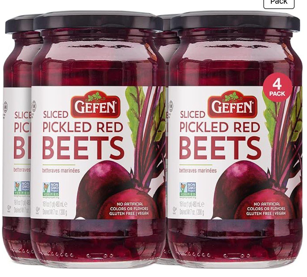 Gefen Pickled Red Beets — kosher for Passover preserved vegetable
