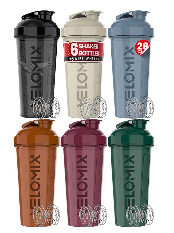 Velomix Protein Shakers x6 — protein shaker bottles on Amazon