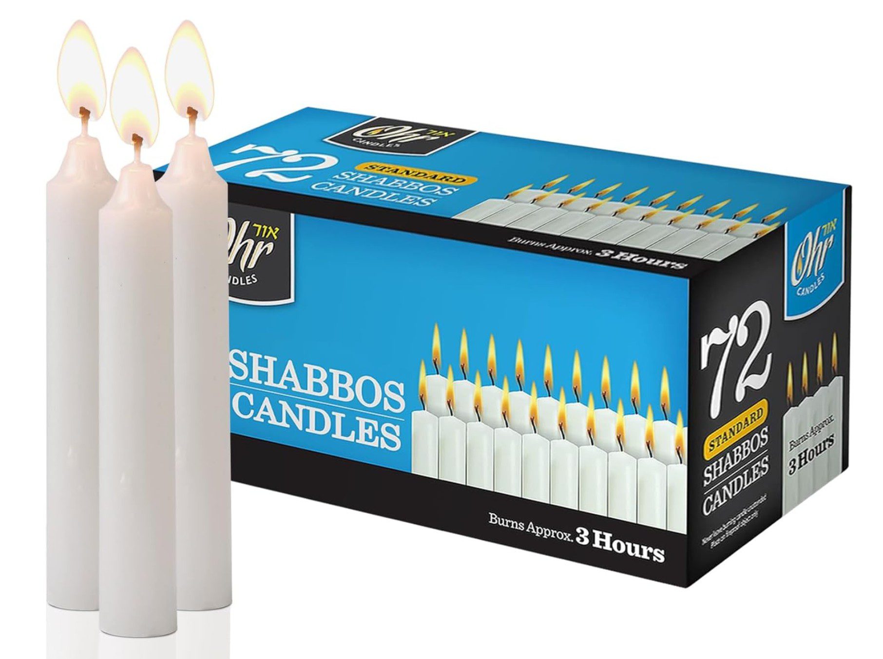 Shabbat candles for Friday night candle lighting
