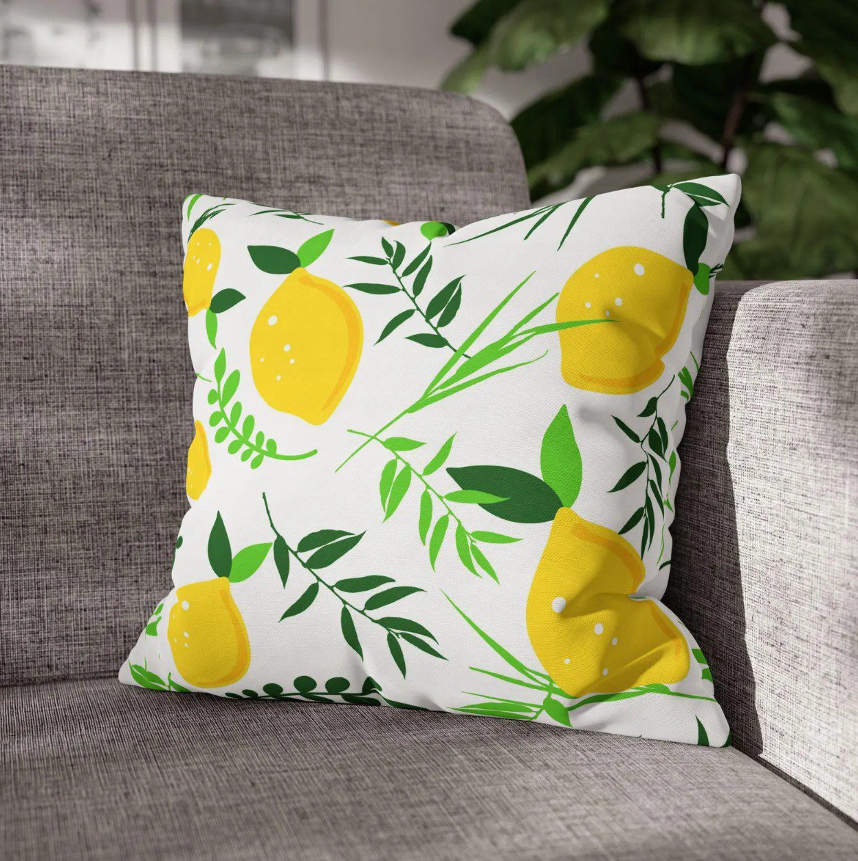 Sukkot Pillowcase — festival cushion cover from The Kosher Hub Etsy shop