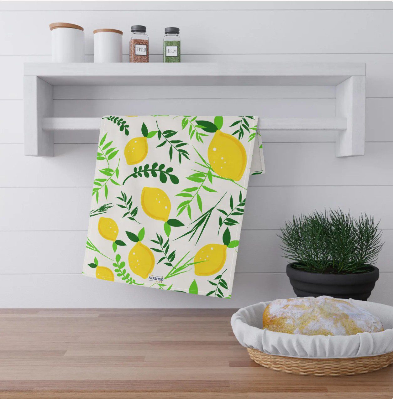 Sukkot Tea Towel — kosher holiday gift on Etsy