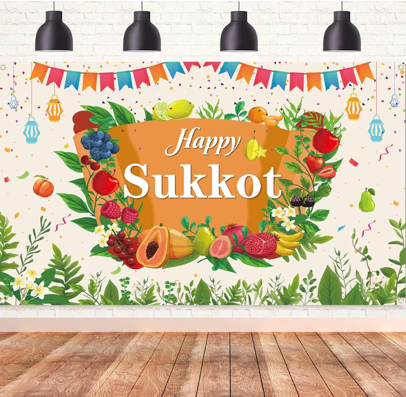 Sukkot wall decoration for the sukkah — festival wall decor on Amazon