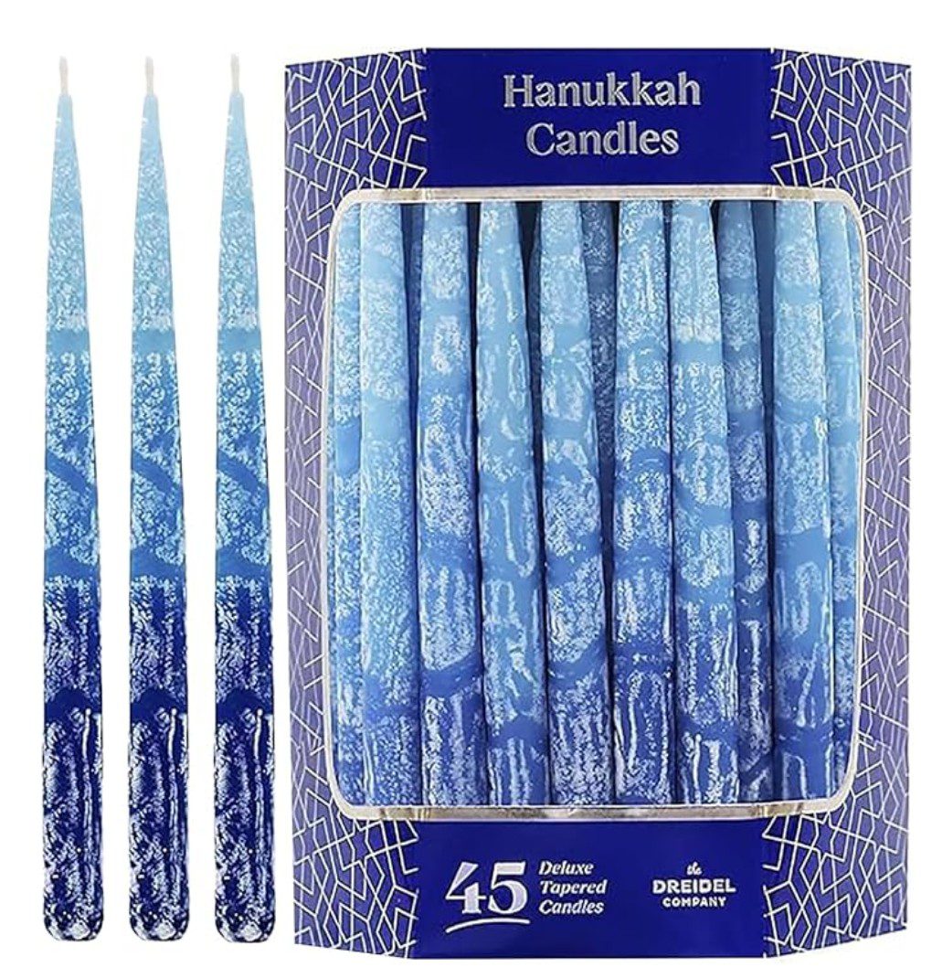 The Dreidel Company Frosted Hanukkah Candles