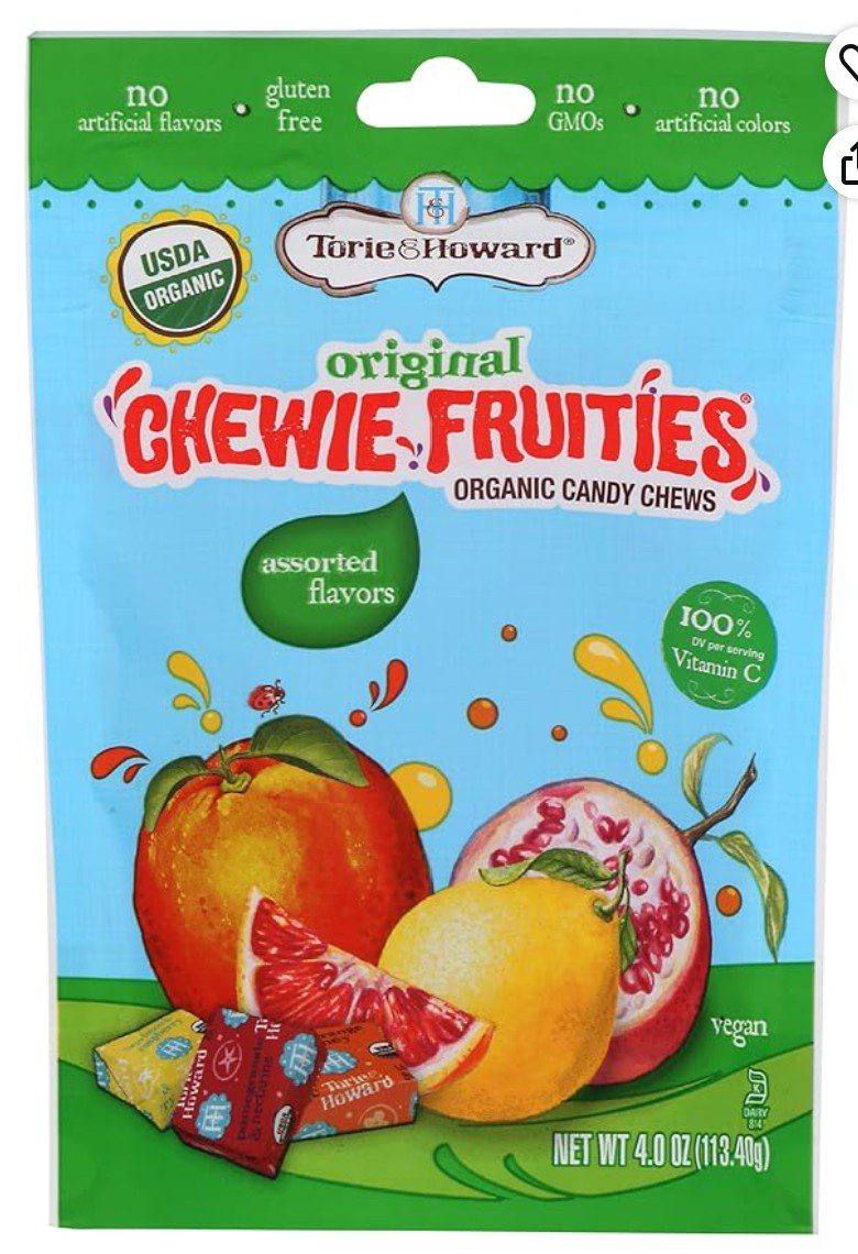 Torie and Howard Chewie Fruities Blood Orange and Honey — kosher Rosh Hashanah candy on Amazon