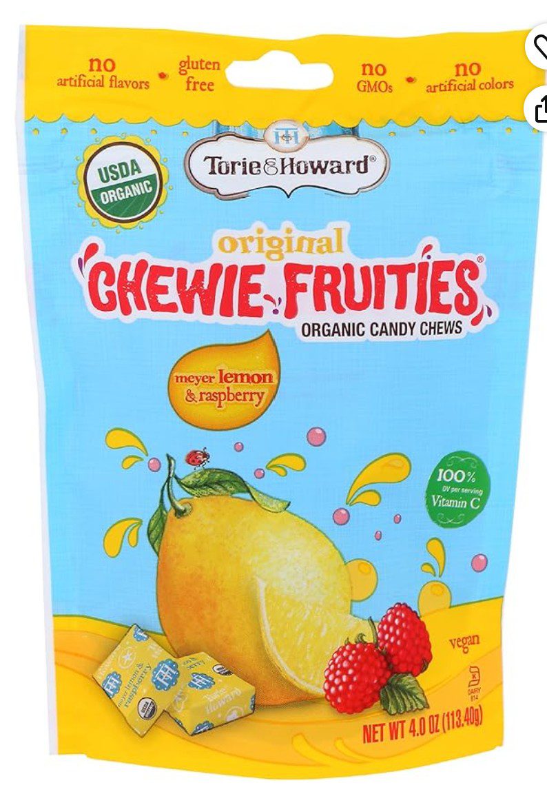 Torie and Howard Chewie Fruities Pomegranate and Nectarine — kosher Rosh Hashanah candy on Amazon