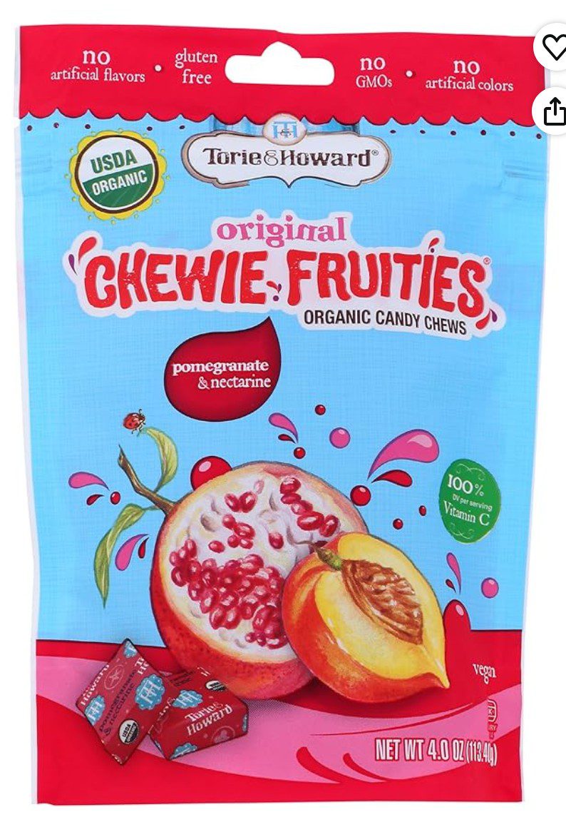 Torie and Howard Chewie Fruities Meyer Lemon and Raspberry — kosher Rosh Hashanah candy on Amazon