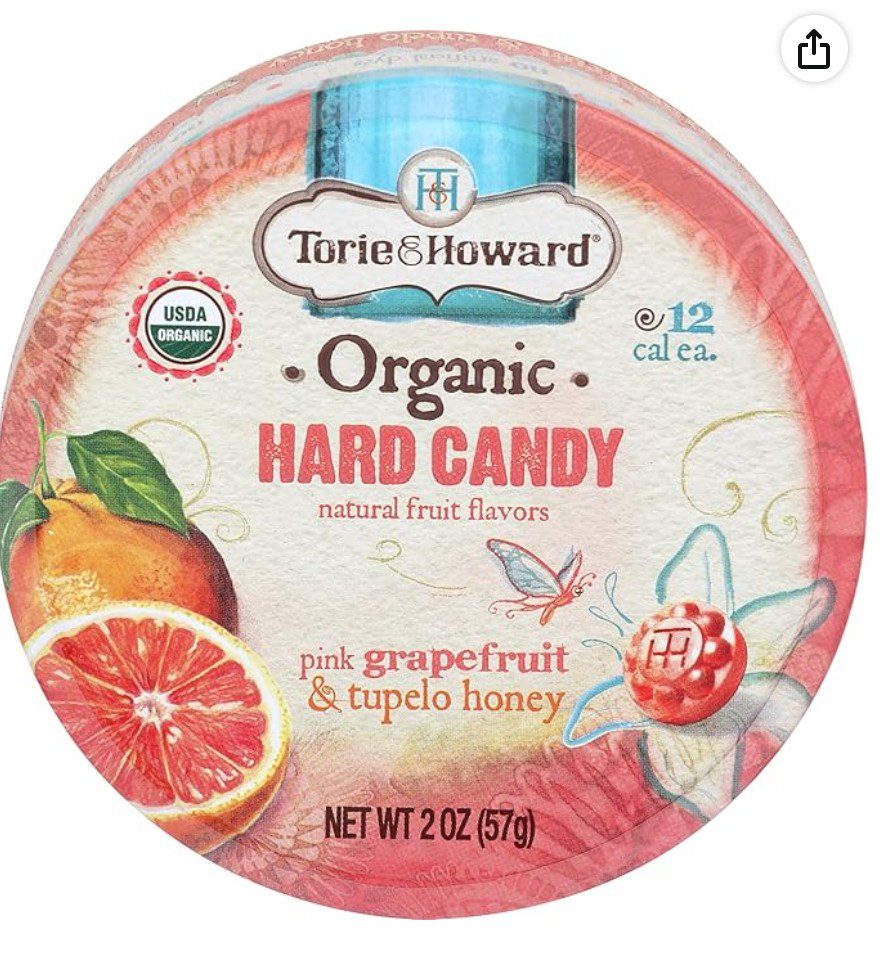 Torie and Howard Organic Hard Candy Pomegranate and Nectarine — kosher Rosh Hashanah candy on Amazon