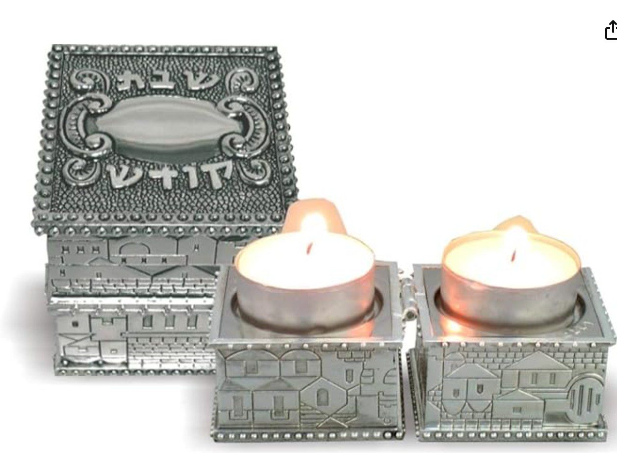 Jewish Shabbat Candle Holders