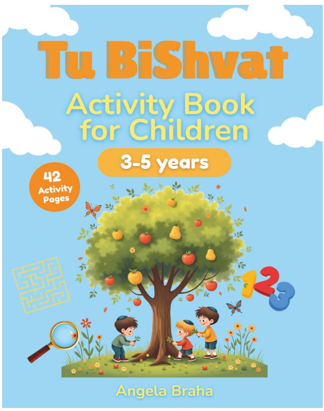Tu Bishvat Activity Book by Angela Braha — kids activities for Tu Bishvat