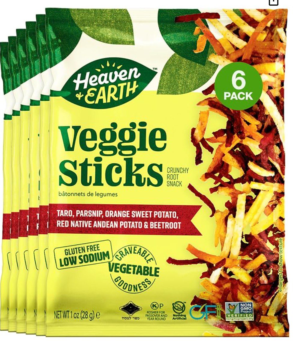 Heaven and Earth Veggie Snacks — kosher for Passover snack