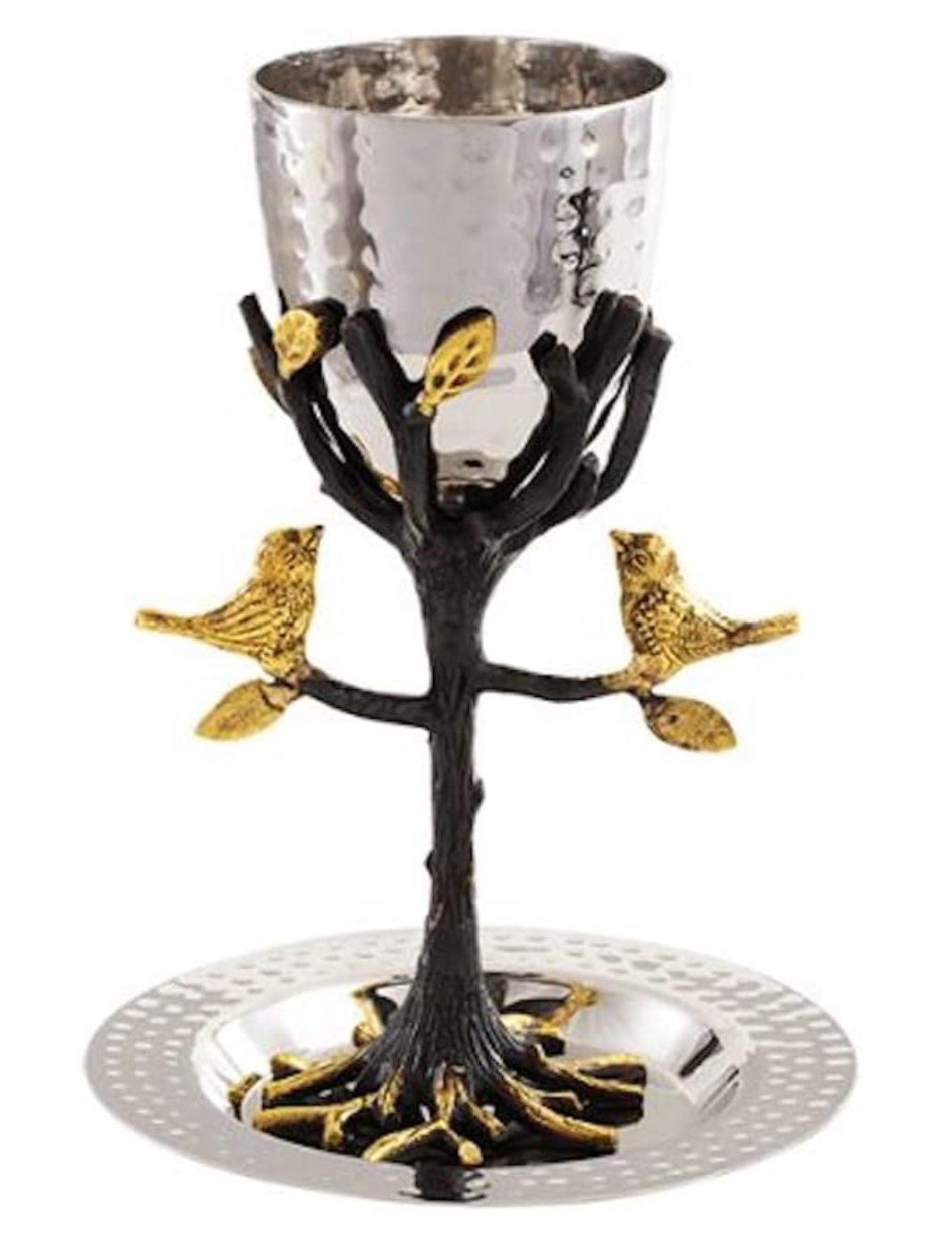 Yair Emanuel Kiddush Cup, Tree of Life design — Judaica gift for Rosh Hashanah
