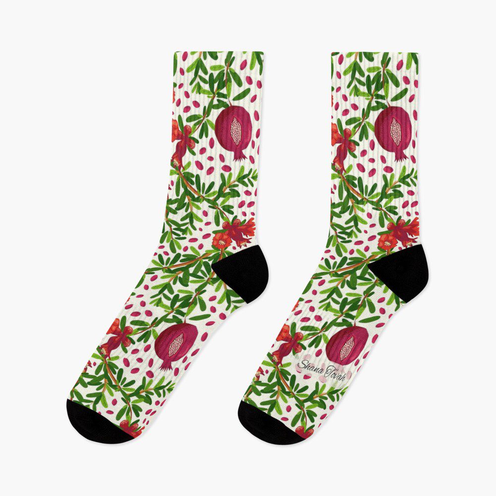 Rosh Hashanah pomegranate print top — Redbubble