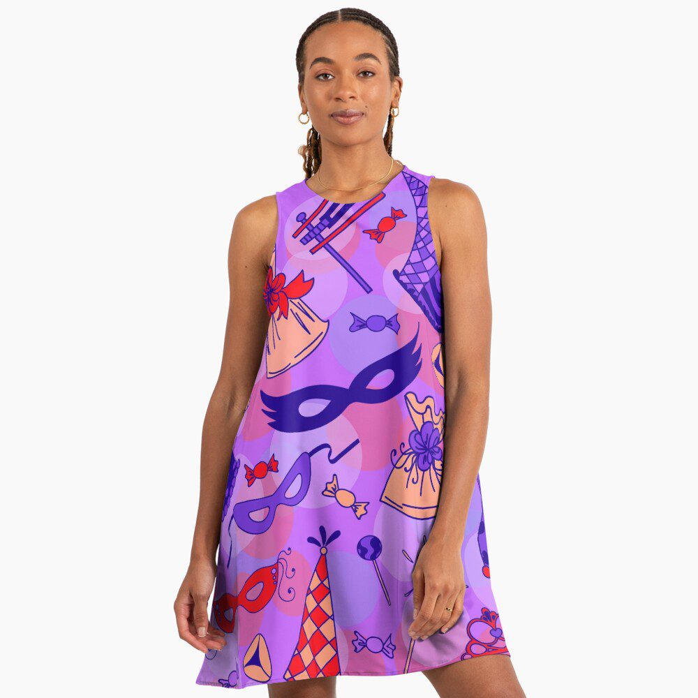 Jewish Purim design dress — The Kosher Hub Redbubble shop
