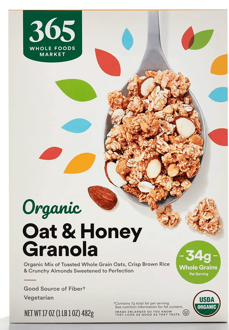 365 by Whole Foods Oat and Honey Cereal — kosher cereal for breakfast